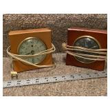 Set of 2 Vintage Seth Thomas Belwyn Electric Alarm Clocks
