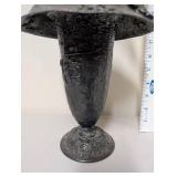 Antique Ornate Silverplate Pedestal Basket with Handle