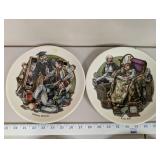 Set of 12 Hamilton Collection Charles Dickens Character Plates by Howard Pylek