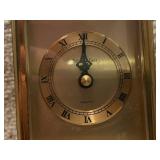 Pair of Vintage Brass Carriage Mantel Clocks - Ethel Allen & Howard Miller