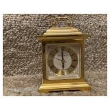 Pair of Vintage Brass Carriage Mantel Clocks - Ethel Allen & Howard Miller