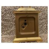 Pair of Vintage Brass Carriage Mantel Clocks - Ethel Allen & Howard Miller