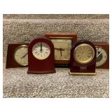 Collection of 3 Vintage Desk Clocks - Westclox, Sessions, O.B. McClintock