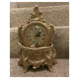 Collection of 4 Vintage Mantel Clocks Ornate Designs