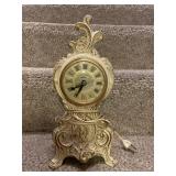 Collection of 4 Vintage Mantel Clocks Ornate Designs
