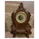 Collection of 4 Vintage Mantel Clocks Ornate Designs