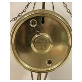 Vintage United Metal Eagle Mantel Clock with Chains and Roman Numerals