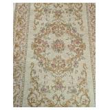 Floral Area Rug with Ornate Border, Approx. 56x35 Inches