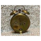 Collection of 5 Vintage Wind-Up Alarm Clocks Mixed Brands