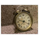 Collection of 5 Vintage Wind-Up Alarm Clocks Mixed Brands