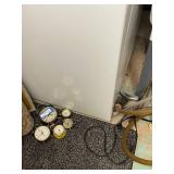 Collection of 5 Vintage Wind-Up Alarm Clocks Mixed Brands