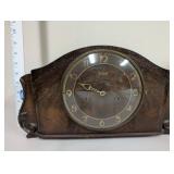Junghans Vintage Mantel Clock with Wooden Case and Pendulum