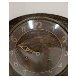 Junghans Vintage Mantel Clock with Wooden Case and Pendulum