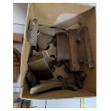 Collection of Vintage Wooden Carpenter Planes and Parts