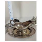 Vintage Mixed Lot of Silverplate Tableware and Serving Pieces