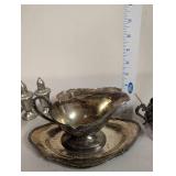 Vintage Mixed Lot of Silverplate Tableware and Serving Pieces