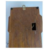 Vintage Wooden Regulator Wall Clock with Roman Numerals