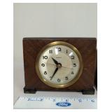 Collection of 3 Vintage Wood Mantle Clocks Raymond Telechron Seth Thomas