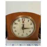 Collection of 3 Vintage Wood Mantle Clocks Raymond Telechron Seth Thomas