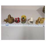 Collection of 14 Vintage Ceramic Bird Figurines and Planters
