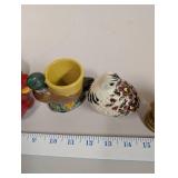 Collection of 14 Vintage Ceramic Bird Figurines and Planters