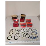 View-Master Red Viewers and Assorted Reel Collection with Original Boxes