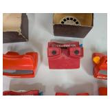 View-Master Red Viewers and Assorted Reel Collection with Original Boxes