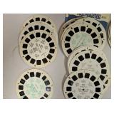View-Master Red Viewers and Assorted Reel Collection with Original Boxes