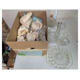 Collection of Vintage Cut Glass and Pressed Glass Serveware