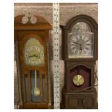 Set of 2 Vintage Wall Clocks with Pendulums