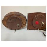 Set of 4 Vintage Seth Thomas and Westclox Wooden Mantel Clocks