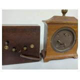 Set of 4 Vintage Seth Thomas and Westclox Wooden Mantel Clocks