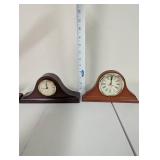 Set of 5 Wooden Mantel Clocks with Quartz Movements