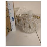 Collection of Vintage Pressed Glass and Crystal Bowls and Dishes