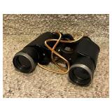 Palimar Binoculars with Leather Case and Wooden Boot Jack