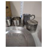 Collection of Pewter Tableware and Lobster Dish