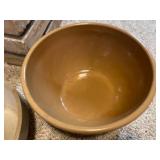 Set of 5 Vintage Stoneware Mixing Bowls