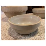 Set of 5 Vintage Stoneware Mixing Bowls