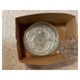 Collection of Vintage Pressed Glass Serving Bowls and Dishes