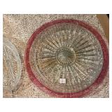 Collection of Vintage Pressed Glass Serving Bowls and Dishes