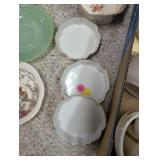 Collection of Vintage Porcelain and China Dishes, Bowls, and Cups