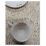 Collection of Vintage Floral China Saucers and Cup Assorted Patterns