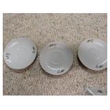 Collection of Vintage Floral China Saucers and Cup Assorted Patterns