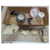 Collection of Vintage Ceramic and Porcelain Decorative Pieces, Marked and Assorted Styles