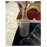 Collection of Vintage Glass and Porcelain Tableware Including Plates, Pitchers, and Decorative Dishes