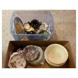 Assorted Vintage Dishes, Tea Pots, Bowls, and Plates Collection