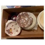 Assorted Vintage Dishes, Tea Pots, Bowls, and Plates Collection