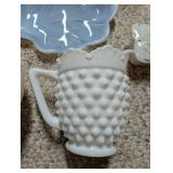 Collection of Vintage Glassware and Porcelain Decorative Pieces