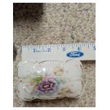 Collection of Vintage Glassware and Porcelain Decorative Pieces