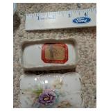 Collection of Vintage Glassware and Porcelain Decorative Pieces